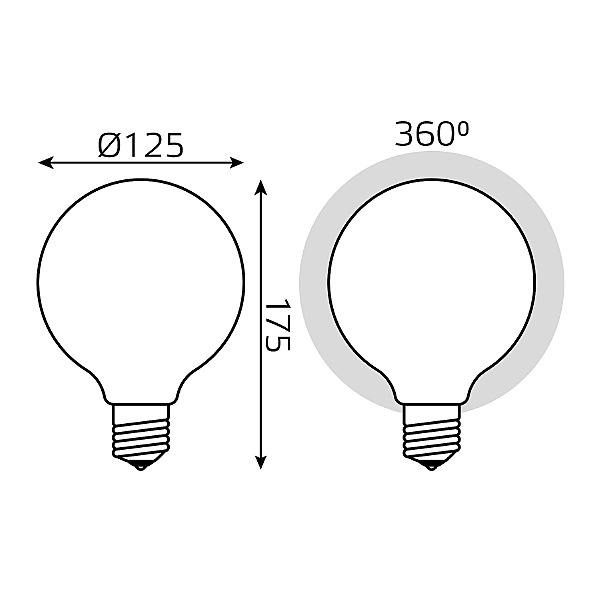 Светодиодная лампа Gauss 187202110-D