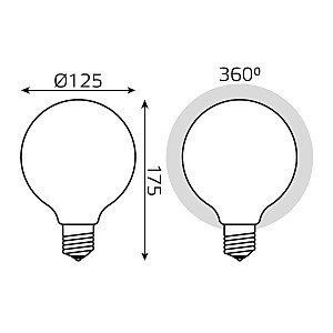 Светодиодная лампа Gauss 187202110-D