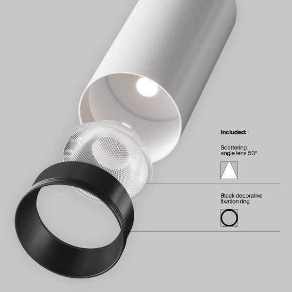 Трековый светильник Maytoni Focus LED Unity TR021-1-12W3K-W-D-W