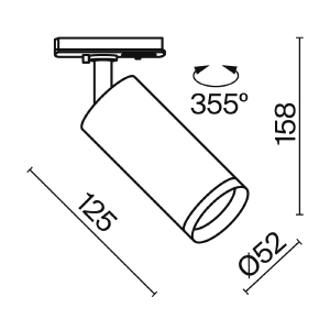 Трековый светильник Maytoni Focus LED Unity TR021-1-12W3K-W-D-W