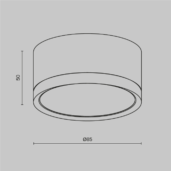 Накладной светильник Maytoni Hoop C086CL-GX53-SRD-WB