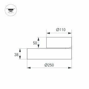 Светильник спот Arlight RONDO FLAP 028172