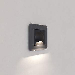 Встраиваемый светильник Werkel W1154408/ Встраиваемая LED подсветка Moon (черный матовый)