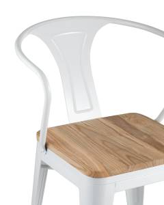 Обеденный стул Stool Group Tolix Arm Wood УТ000001863