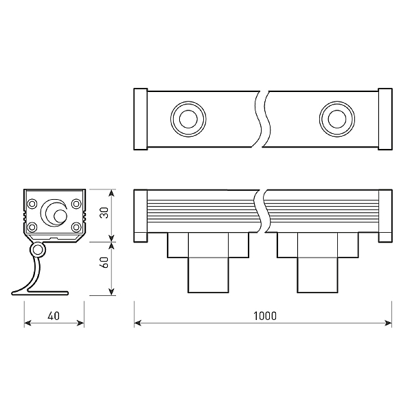 Прожектор уличный Arlight Line Wallwasher 023623