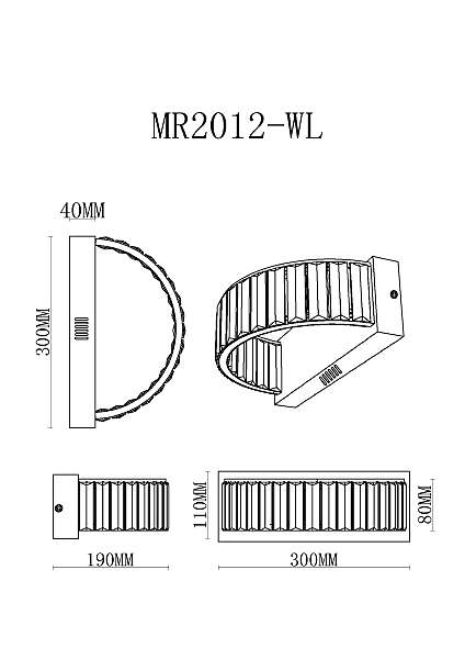 Настенное бра MyFar Irina MR2012-WL