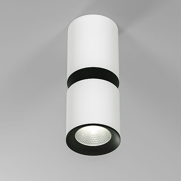 Накладной светильник Elektrostandard Kayo 25048/LED 12W 4000К белый/чёрный