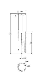 Светильник подвесной Maytoni Cascade MOD132PL-L18BSK