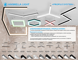 Соединитель угловой для алюминиевого профиля Profile System 120 (комплект 5 шт) Ambrella Illumination GP8053