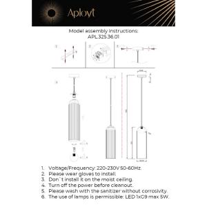 Светильник подвесной Aployt Arian APL.325.36.01