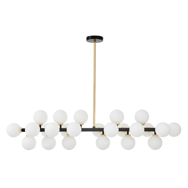 Люстра на штанге Lumina Deco LDP 6033-24 BK+GD