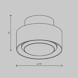 Накладной светильник Maytoni Space C092CL-GX53-B