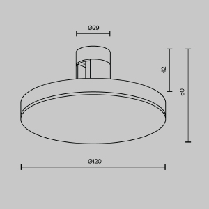 Трековый светильник Maytoni Plato TR152-1-7W3K-BS