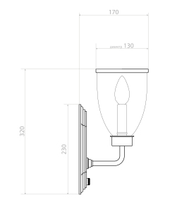 Настенное бра Covali WL-38007