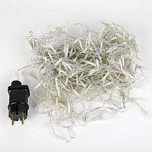 Бахрома светодиодная с эффектом мерцания, 10м Uniel ULD-B10008-480/TTK WARM WHITE IP44