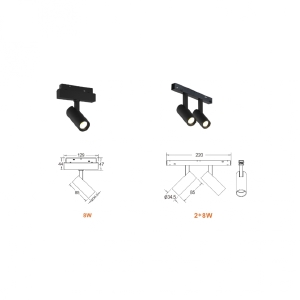 Трековый светильник iLEDEX TECHNICAL VISION48/22 SMART 4822-005-D34-8W-40DG-BK
