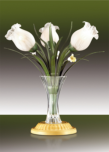 Настольная лампа с цветочками Merida 2652/3T Odeon Light